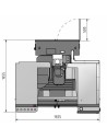 Masina de frezat CNC Optimum F 80 - dimensiuni