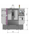 Masina de frezat CNC Optimum F 80 - dimensiuni