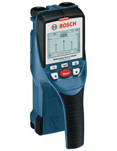 Bosch D-Tect 150SV Detector, 150mm, precizie 5mm + 4 Baterii 1.5V LR6 (AA) + Geanta protectie