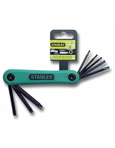 Stanley 4-69-263 Set de 8 chei Torx pliabili in carcasa T9 - T10 - T15 - T20 - T25 - T27 - T30 - T40