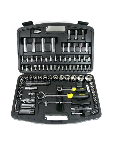 Stanley 1-95-586 Set de 92 de piese cu tubulare de 1/4" si 1/2"