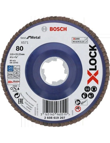 Disc evantai X-Lock, 115mm, G80