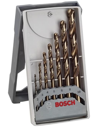 Set X-Line de burghie pentru metal HSS-Co 135gr D2, 3, 4, 5, 6, 8, 10mm set 7 buc.