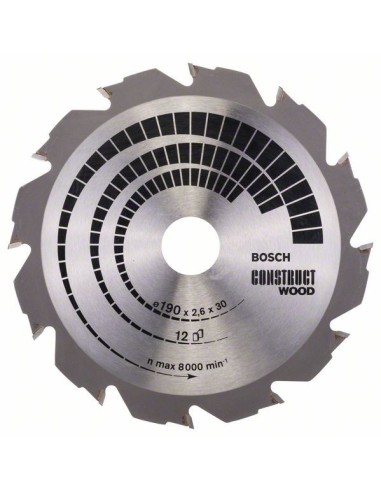 Disc pentru lemn Construct Wood 190x30 Z12