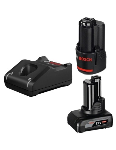 Bosch GBA12V + GAL12V-40 Set 2 acumulatori Li-Ion 12V, 1x 2Ah, 1x 4Ah + Incarcator rapid 4Ah