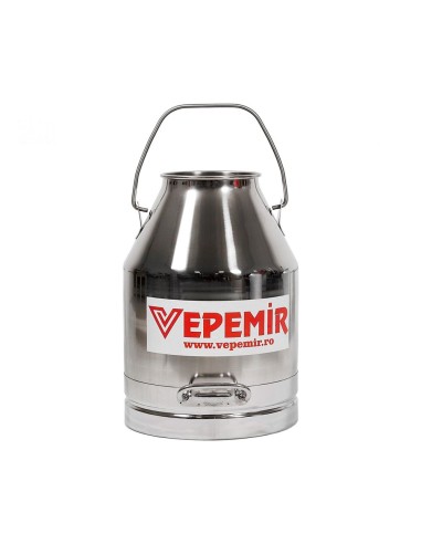 Bidon colectare VEPEMIR, din Inox, capacitate 25 litri, cu manere